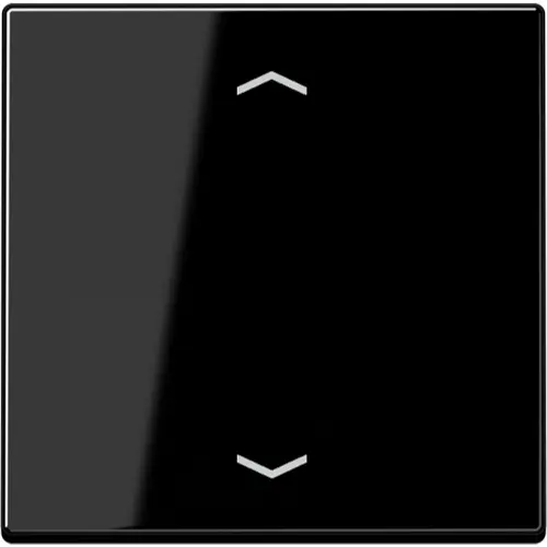 JUNG A 1700 P SW knop met pijlsymbolen tbv elektronische jaloezieactor A-range zwart glans