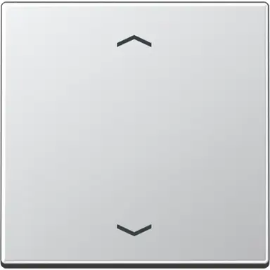 JUNG A 1700 P AL knop met pijlsymbolen tbv elektronische jaloezieactor A-range aluminium