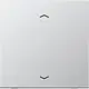 JUNG AL 1700 P jaloezieknop tbv elektronische jaloezieactor LS990 aluminium