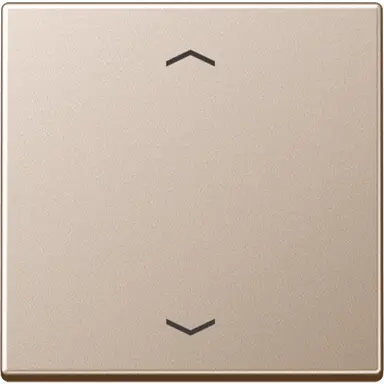 JUNG A 1700 P CH knop met pijlsymbolen tbv elektronische jaloezieactor A-range champagne
