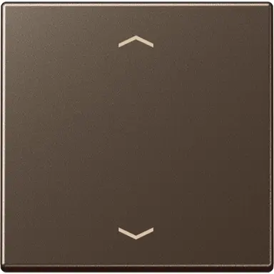 JUNG A 1700 P MO knop met pijlsymbolen tbv elektronische jaloezieactor A-range mokka