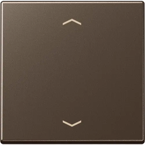 JUNG A 1700 P MO knop met pijlsymbolen tbv elektronische jaloezieactor A-range mokka