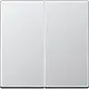 JUNG A 1702 AL dimmerknop 2-voudig serietastdimmer A-range aluminium