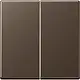 JUNG A 1702 MO dimmerknop 2-voudig serietastdimmer A-range mokka
