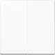 JUNG A 1702 WW dimmerknop 2-voudig serietastdimmer A-range alpine wit