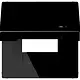 JUNG LS 990 BFKL USB SW klapdeksel met USB-ladersymbool LS990 zwart glans