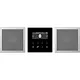 JUNG DAB AL2 BT smart radio DAB+ Bluetooth set met 2 luidsprekers LS990 aluminium