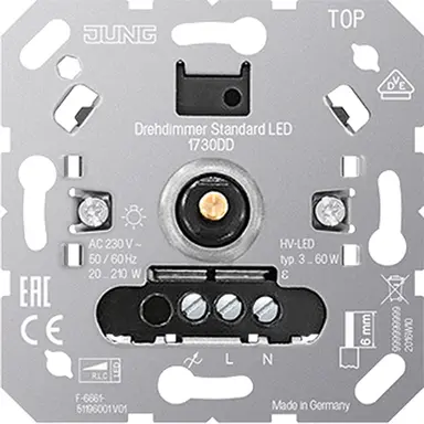 JUNG 1730 DD standaard LED-dimmer 3-60 Watt