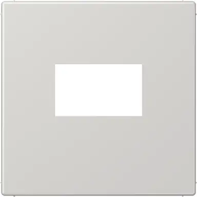 JUNG LS 1969 USB LG centraalplaat USB-lader met klikbevestiging LS990 lichtgrijs