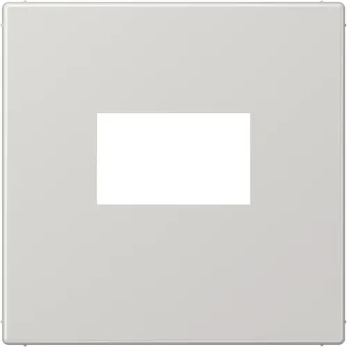 JUNG LS 1969 USB LG centraalplaat USB-lader met klikbevestiging LS990 lichtgrijs