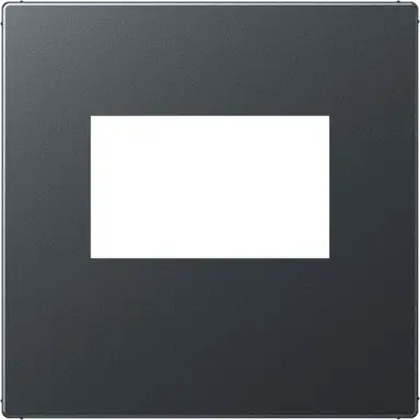 JUNG A 1569 USB ANM centraalplaat USB-lader met klikbevestiging A-range antraciet mat