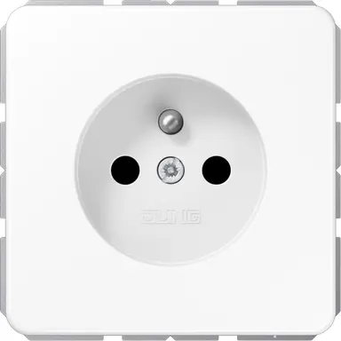 JUNG CD 1520 FKI WW wandcontactdoos penaarde Safety+ CD500 alpine wit