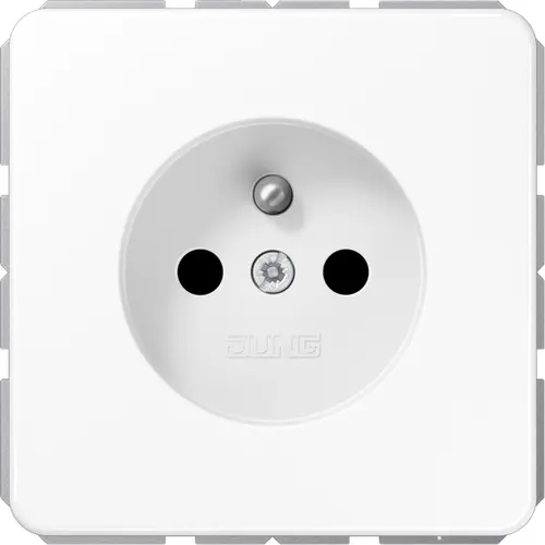 JUNG CD 1520 FKI WW wandcontactdoos penaarde Safety+ CD500 alpine wit
