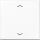 JUNG A 1700 P WW knop met pijlsymbolen tbv elektronische jaloezieactor A-range alpine wit