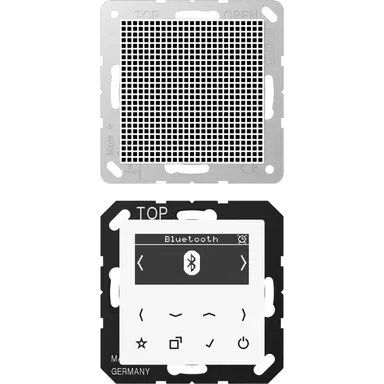JUNG DAB A1 BT WW smart radio DAB+ Bluetooth set met 1 luidspreker A-range alpine wit