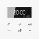 JUNG LS 1750 D WW timer standaard met display LS990 alpine wit glas