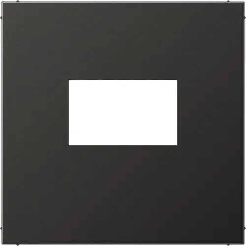 JUNG AL 1969 USB AN centraalplaat USB-lader met klikbevestiging LS990 antraciet gelakt aluminium