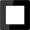 JUNG AF 581 BF SW afdekraam 1-voudig A Flow zwart glans