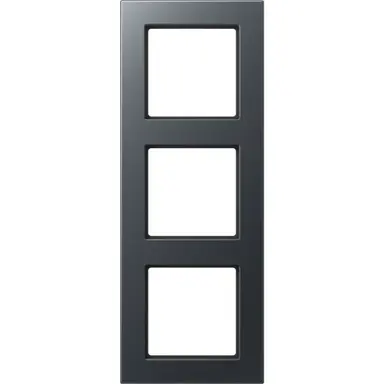 JUNG A 5583 BF ANM afdekraam 3-voudig A550 antraciet mat
