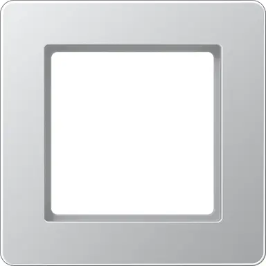 JUNG AF 581 BF AL afdekraam 1-voudig A Flow aluminium