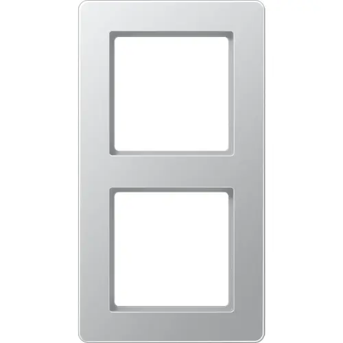 JUNG AF 582 BF AL afdekraam 2-voudig A Flow aluminium