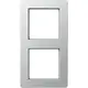 JUNG AF 582 BF AL afdekraam 2-voudig A Flow aluminium