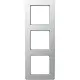 JUNG AF 583 BF AL afdekraam 3-voudig A Flow aluminium