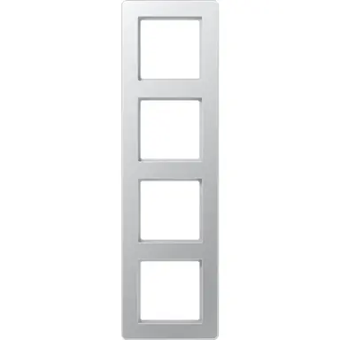 JUNG AF 584 BF AL afdekraam 4-voudig A Flow aluminium