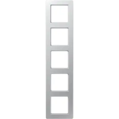JUNG AF 585 BF AL afdekraam 5-voudig A Flow aluminium