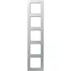 JUNG AF 585 BF AL afdekraam 5-voudig A Flow aluminium