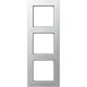 JUNG A 5583 BF AL afdekraam 3-voudig A550 aluminium