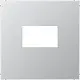 JUNG AL 1969 USB centraalplaat USB-lader met klikbevestiging LS990 aluminium