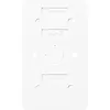 JUNG 328-622 WW bodemplaat 2-voudig contactdozen vlamwerend AP600 alpine wit