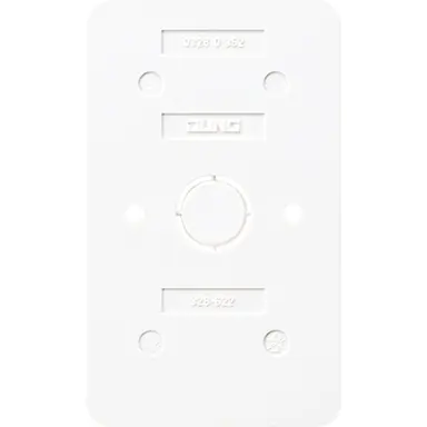 JUNG 328-622 WW bodemplaat 2-voudig contactdozen vlamwerend AP600 alpine wit