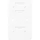 JUNG 328-622 WW bodemplaat 2-voudig contactdozen vlamwerend AP600 alpine wit