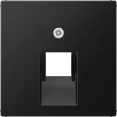 JUNG A 569-1 BFPLUA SWM centraalplaat 1-voudig tbv RJ45 wandcontactdoos A-range grafietzwart mat
