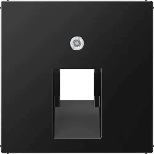 JUNG A 569-1 BFPLUA SWM centraalplaat 1-voudig tbv RJ45 wandcontactdoos A-range grafietzwart mat