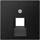 JUNG A 569-1 BFPLUA SWM centraalplaat 1-voudig tbv RJ45 wandcontactdoos A-range grafietzwart mat
