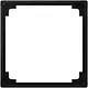 JUNG A 590 Z SWM verloopplaat 50 x 50 mm A-range grafietzwart mat