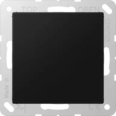 JUNG A 594-0 SWM centraalplaat blinddeksel incl. draagframe A-range grafietzwart mat