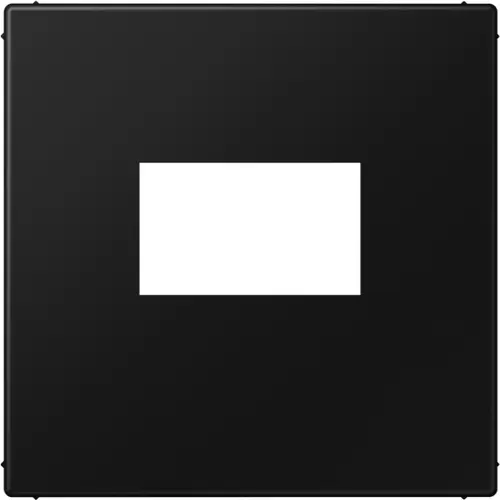 JUNG LS 1969 USB SWM centraalplaat USB-lader met klikbevestiging LS990 grafietzwart mat