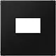 JUNG LS 1969 USB SWM centraalplaat USB-lader met klikbevestiging LS990 grafietzwart mat