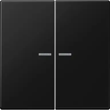 JUNG LS 995 KO5 SWM schakelwip 2-voudig met controlevenster LS990 grafietzwart mat
