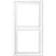 JUNG LS 982 WWM afdekraam 2-voudig LS990 sneeuwwit mat