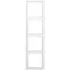 JUNG LS 984 WWM afdekraam 4-voudig LS990 sneeuwwit mat