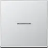 JUNG A 101 KO5 AL schakelwip met controlevenster voor HOME draadloze schakelaar A-range aluminium