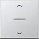 JUNG A 101 KO5P AL schakelwip met controlevenster en pijlsymbolen voor HOME draadloze schakelaar A-range aluminium