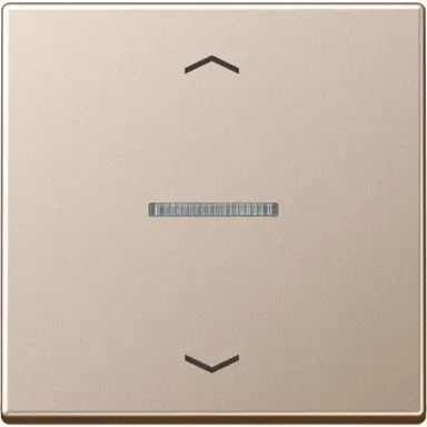 JUNG A 101 KO5P CH schakelwip met controlevenster en pijlsymbolen voor HOME draadloze schakelaar A-range champagne