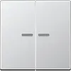JUNG A 102 KO5 AL schakelwip 2-voudig met controlevenster voor HOME draadloze schakelaar A-range aluminium