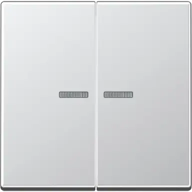 JUNG A 102 KO5 AL schakelwip 2-voudig met controlevenster voor HOME draadloze schakelaar A-range aluminium